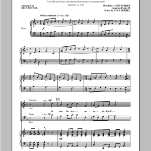 John Parker O Sing For Joy! Musik Noten - SATB Choir - 98220-0