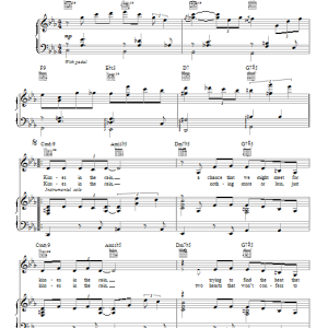 John Pizzarelli Kisses In The Rain Musik Noten - Piano, Vocal & Guitar Chords - 93460-0