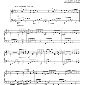 John Purifoy Because He Lives Musik Noten - Piano Solo - 162023-0