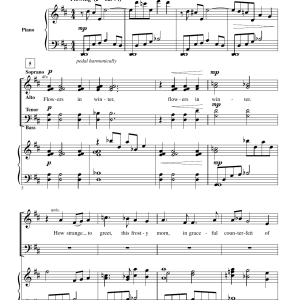 John Purifoy Flowers In Winter Musik Noten - SATB Choir - 174987-0