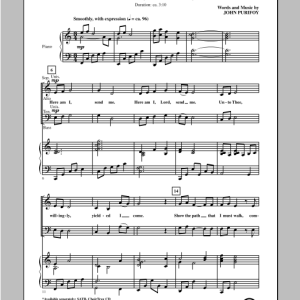 John Purifoy Here Am I, Send Me Musik Noten - SATB Choir - 98192-0