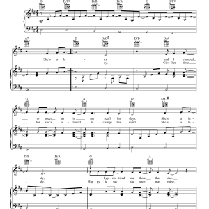 John Sebastian She's A Lady Musik Noten - Piano, Vocal & Guitar Chords - 157419-0