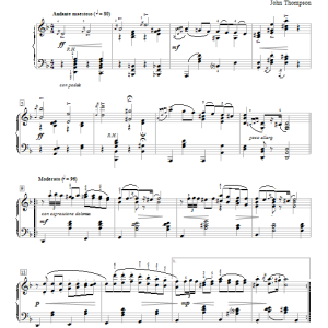 John Thompson Rhapsodie Hongroise Musik Noten - Educational Piano - 95162-0