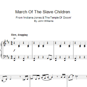 John Williams March Of The Slave Children Musik Noten - Piano Solo - 15883-0