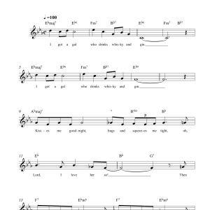 Johnnie Ray Whisky And Gin Musik Noten - Lead Sheet / Fake Book - 108132-0