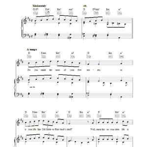 Johnny Burke Aren't You Glad You're You Musik Noten - Piano, Vocal & Guitar Chords - 37526-0