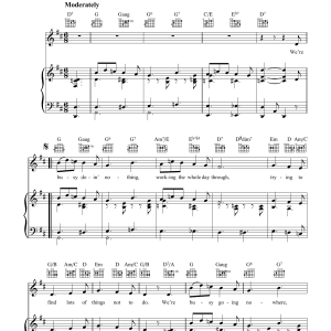 Johnny Burke Busy Doing Nothing Musik Noten - Piano, Vocal & Guitar Chords - 39949-0