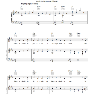 Johnny Burke Country Style Musik Noten - Piano, Vocal & Guitar Chords - 40390-0