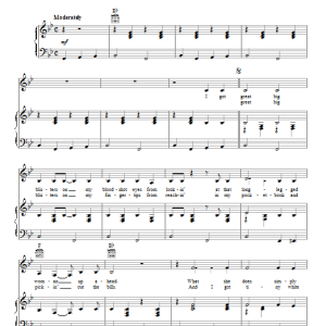 Johnny Cash Blistered Musik Noten - Piano, Vocal & Guitar Chords - 86078-0