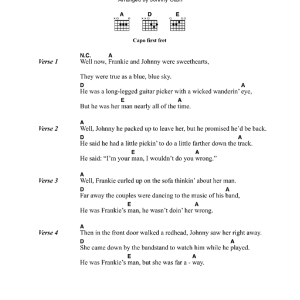 Johnny Cash Frankie's Man, Johnny Musik Noten - Guitar Chords/Lyrics - 46293-0