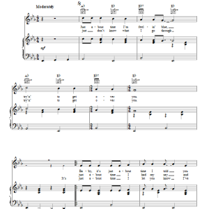 Johnny Cash It's Just About Time Musik Noten - Piano, Vocal & Guitar Chords - 86081-0