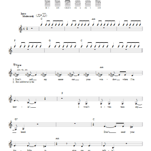 Johnny Cash Understand Your Man Musik Noten - Guitar Chords/Lyrics - 46393-0