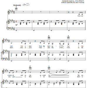 Johnny Cash When He Reached Down His Hand For Me Musik Noten - Piano, Vocal & Guitar Chords - 77838-0