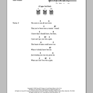 Johnny Cash You Win Again Musik Noten - Guitar Chords/Lyrics - 78770-0