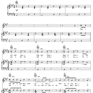 Johnny Cash You're My Baby Musik Noten - Piano, Vocal & Guitar Chords - 53949-0