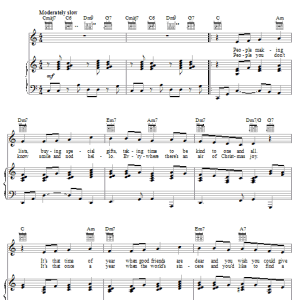 Johnny Gill Give Love On Christmas Day Musik Noten - Piano, Vocal & Guitar Chords - 24300-0