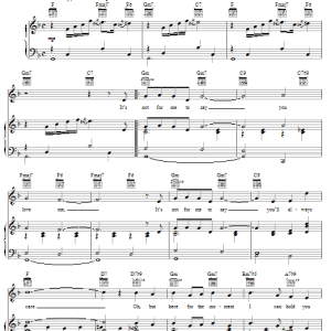 Johnny Mathis It's Not For Me To Say Musik Noten - Piano, Vocal & Guitar Chords - 74365-0