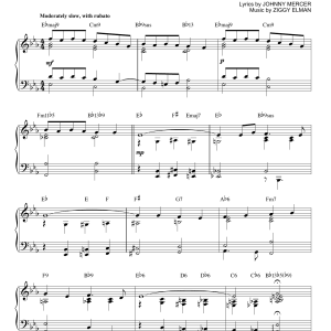 Johnny Mercer And The Angels Sing [Jazz version] (arr. Brent Edstrom) Musik Noten - Piano Solo - 154862-0