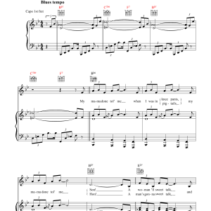 Johnny Mercer Blues In The Night (My Mama Done Tol' Me) Musik Noten - Piano, Vocal & Guitar Chords - 39950-0