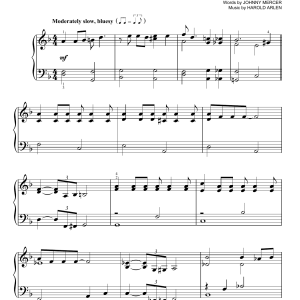 Johnny Mercer Come Rain Or Come Shine Musik Noten - Easy Piano - 173821-0