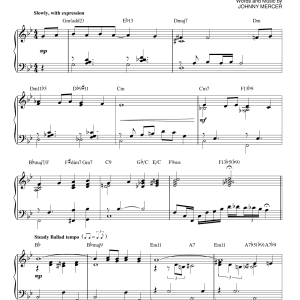Johnny Mercer Dream [Jazz version] (arr. Brent Edstrom) Musik Noten - Piano Solo - 154839-0