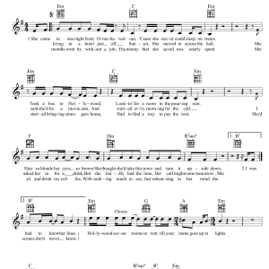Jon English Hollywood Seven Musik Noten - Lead Sheet / Fake Book - 39298-0