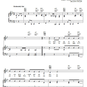 Jonas Brothers BB Good Musik Noten - Easy Guitar Tab - 74722-0