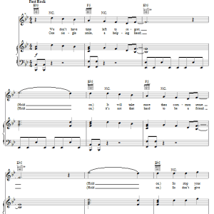 Jonas Brothers Hold On Musik Noten - Piano, Vocal & Guitar Chords - 62629-0