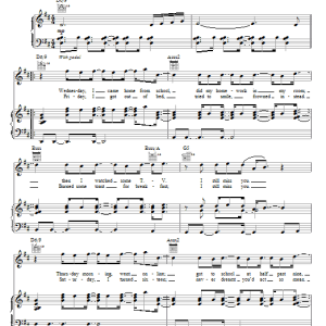 Jonas Brothers One Day At A Time Musik Noten - Piano, Vocal & Guitar Chords - 72988-0