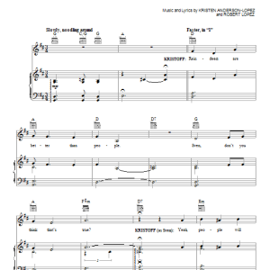 Jonathan Groff Reindeer(s) Are Better Than People (from Disney's Frozen) Musik Noten - Ukulele - 153356-0