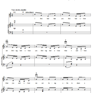 Jonathan Larson Therapy (from tick, tick... BOOM!) Musik Noten - Piano, Vocal & Guitar Chords - 28236-0