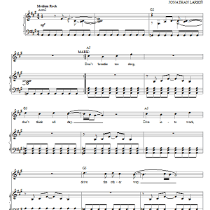 Jonathan Larson What You Own (from Rent) Musik Noten - Piano & Vocal - 98537-0