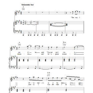 Joni Mitchell Free Man In Paris Musik Noten - Piano, Vocal & Guitar Chords - 35862-0