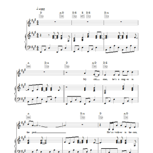 Joni Mitchell My Old Man Musik Noten - Piano, Vocal & Guitar Chords - 32042-0