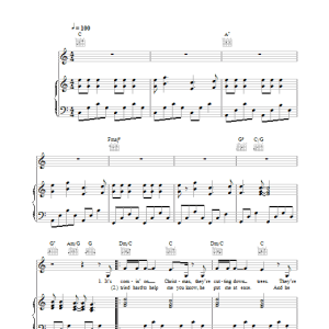 Joni Mitchell River Musik Noten - Piano, Vocal & Guitar Chords - 26391-0