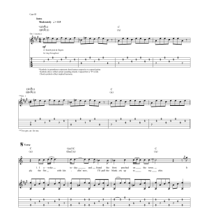Joni Mitchell Urge For Going Musik Noten - Guitar Tab - 159720-0