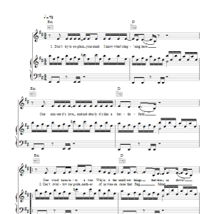 Jordin Sparks Battlefield Musik Noten - Piano, Vocal & Guitar Chords - 48575-0