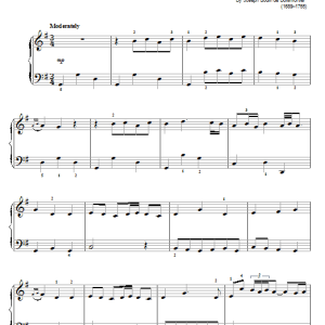 Joseph Bodin De Boismortier Chaconne Musik Noten - Easy Piano - 63142-0
