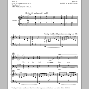 Joseph M. Martin Give To The Winds Your Fears Musik Noten - SATB Choir - 154512-0