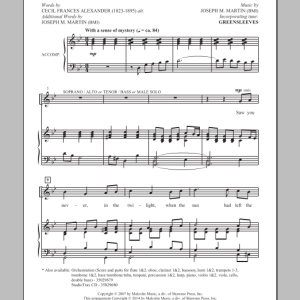 Joseph M. Martin Saw You Never, In The Twilight Musik Noten - SATB Choir - 154586-0