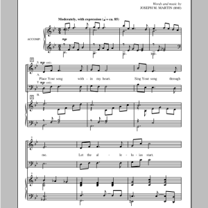 Joseph M. Martin Sing Your Song Through Me Musik Noten - SATB Choir - 93830-0