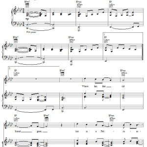 Josh Groban February Song Musik Noten - Easy Piano - 59203-0