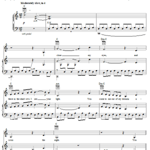 Josh Groban For Always Musik Noten - Piano, Vocal & Guitar Chords - 20873-0