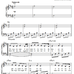 Josh Groban Un Amore Per Sempre Musik Noten - Easy Piano - 59239-0