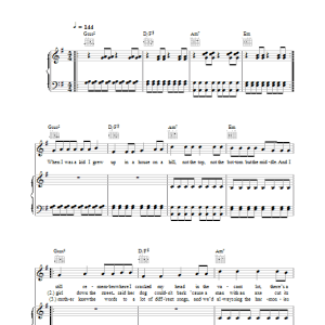 Josh Pyke Middle Of The Hill Musik Noten - Piano, Vocal & Guitar Chords - 38477-0