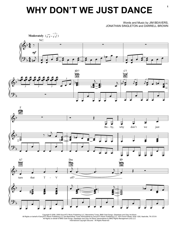 Josh Turner Why Don't We Just Dance Musik Noten - Piano, Vocal & Guitar Chords - 73624-0