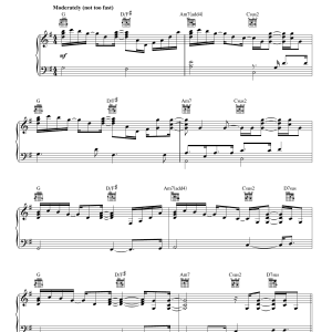Joshua Kadison Jessie Musik Noten - Piano, Vocal & Guitar Chords - 18270-0