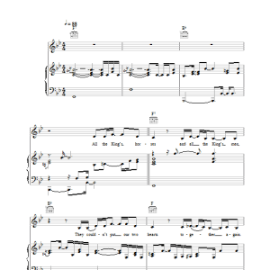 Joss Stone All The King's Horses Musik Noten - Piano, Vocal & Guitar Chords - 26969-0