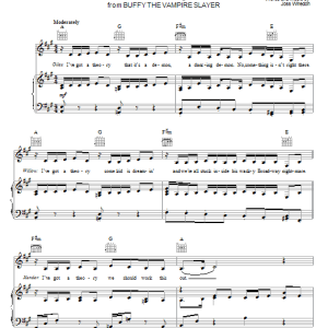 Joss Whedon I've Got A Theory/Bunnies/If We're Together Musik Noten - Piano, Vocal & Guitar Chords - 64969-0