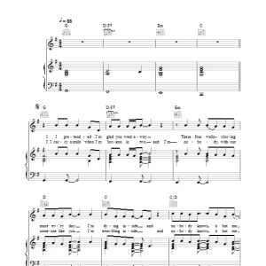 Journey South Nobody Knows Musik Noten - Piano, Vocal & Guitar Chords - 36570-0